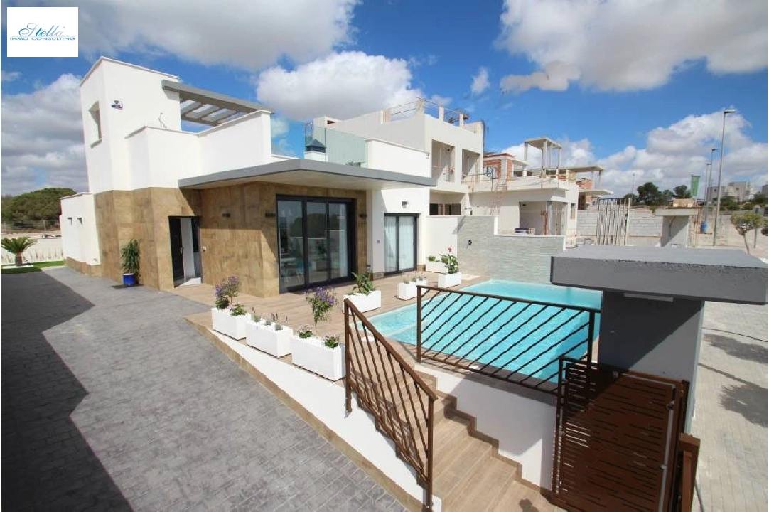 Villa in Los Belones(Murcia) zu verkaufen, Wohnfläche 168 m², Zustand Erstbezug, Klimaanlage, Grundstück 430 m², 3 Schlafzimmer, 2 Badezimmer, Pool, ref.: HA-LBN-110-E01-2