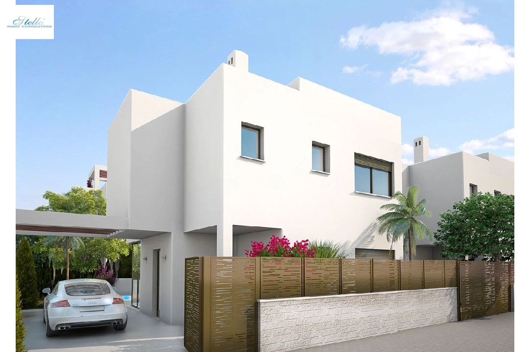 Villa in Los Belones(Murcia) zu verkaufen, Wohnfläche 146 m², Zustand Erstbezug, Klimaanlage, Grundstück 430 m², 3 Schlafzimmer, 3 Badezimmer, Pool, ref.: HA-LBN-110-E02-3