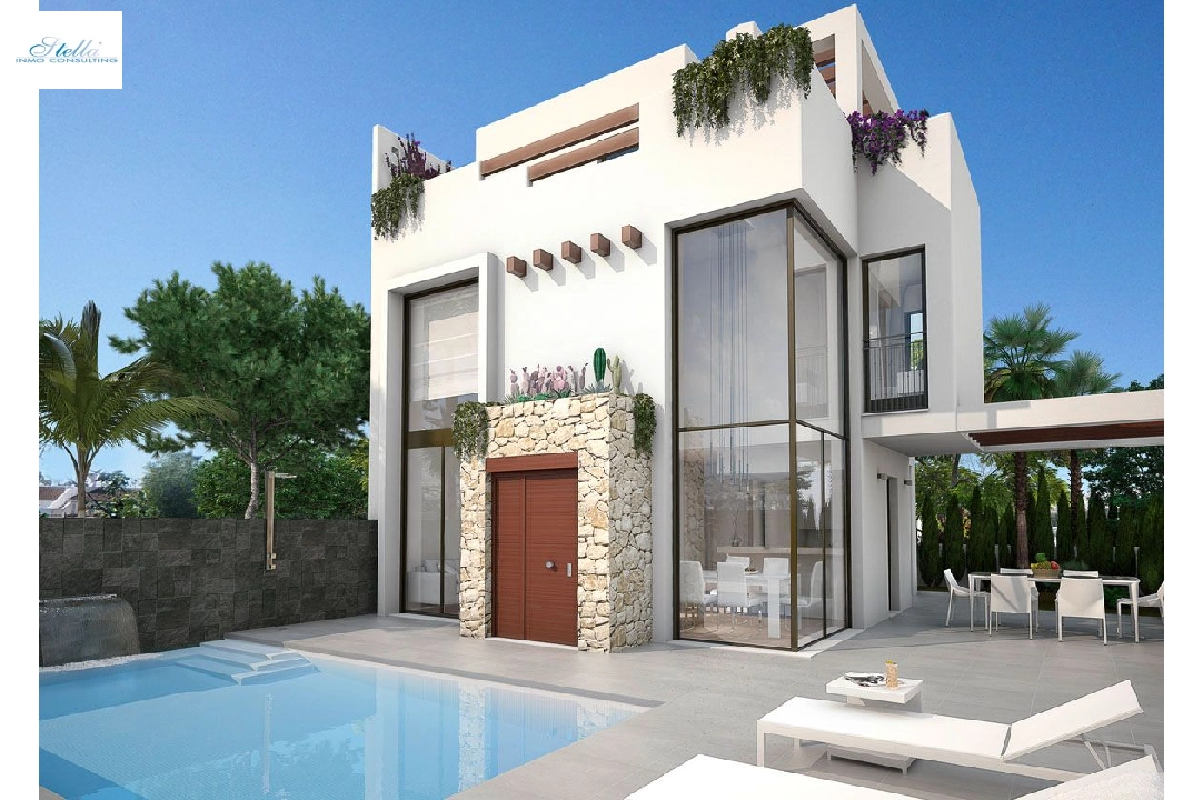 Villa in Los Belones(Murcia) zu verkaufen, Wohnfläche 146 m², Zustand Erstbezug, Klimaanlage, Grundstück 430 m², 3 Schlafzimmer, 3 Badezimmer, Pool, ref.: HA-LBN-110-E02-6