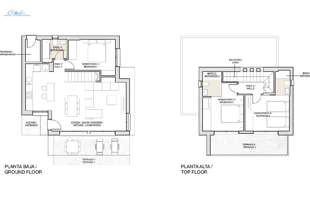 Villa in Entrenaranjos zu verkaufen, Wohnfläche 141 m², Zustand Erstbezug, Grundstück 221 m², 3 Schlafzimmer, 3 Badezimmer, ref.: HA-ENN-111-E01-6