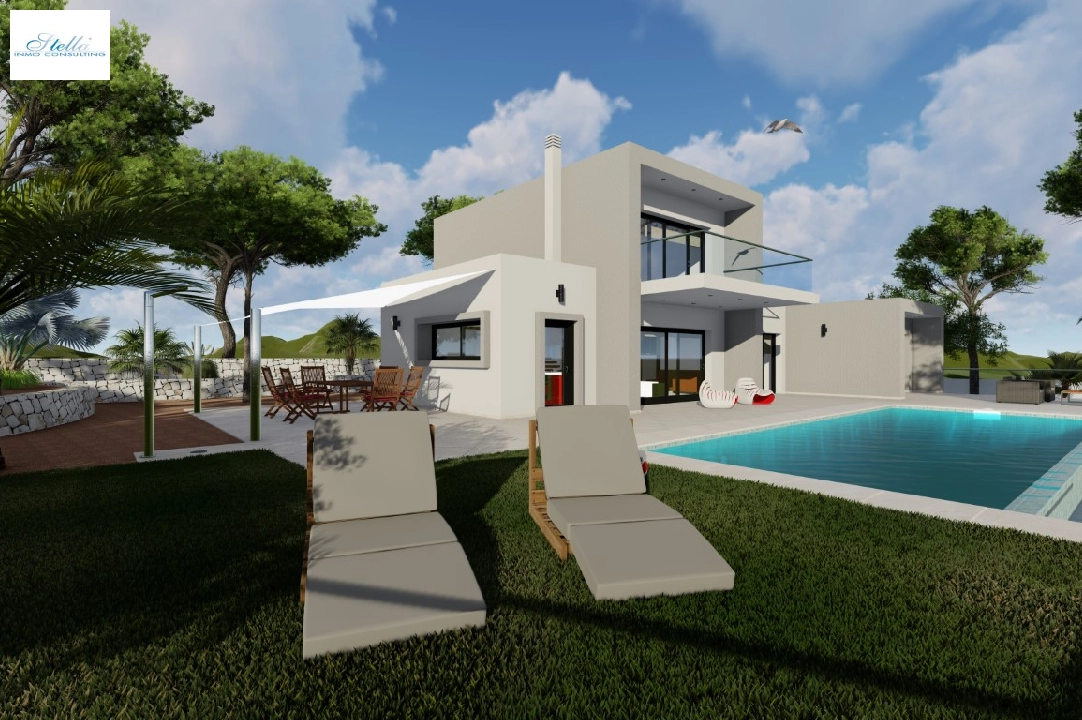 Villa in Benissa(Fustera) zu verkaufen, Wohnfläche 160 m², Klimaanlage, Grundstück 1000 m², 3 Schlafzimmer, 2 Badezimmer, Pool, ref.: BP-3092BEN-3