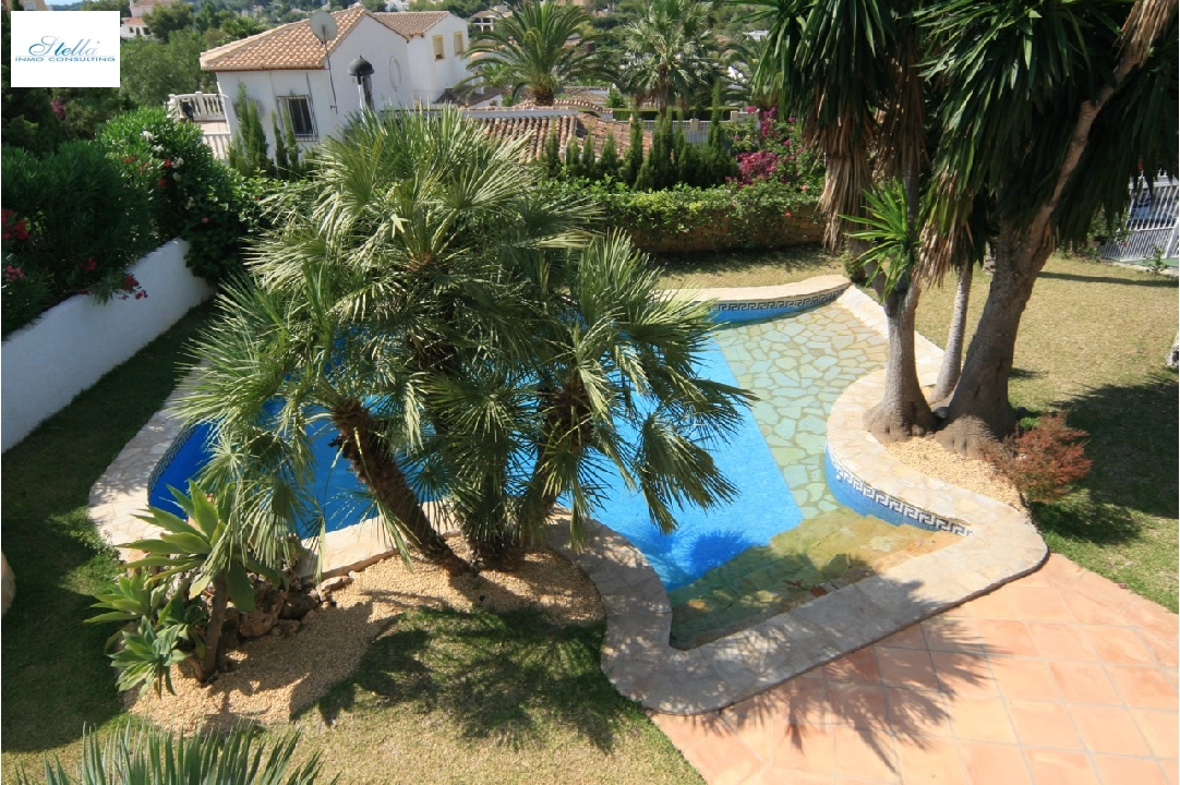 Villa in Moraira zu verkaufen, Wohnfläche 300 m², Klimaanlage, Grundstück 800 m², 4 Schlafzimmer, 3 Badezimmer, Pool, ref.: CA-H-1299-AMB-19