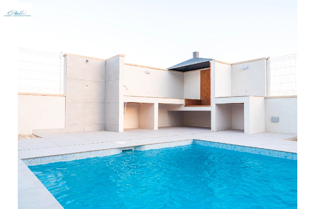 Villa in Polop(Alberca de Polop) zu verkaufen, Wohnfläche 100 m², Baujahr 2019, Zustand Erstbezug, Grundstück 400 m², 3 Schlafzimmer, 2 Badezimmer, Pool, ref.: GC-1120-5