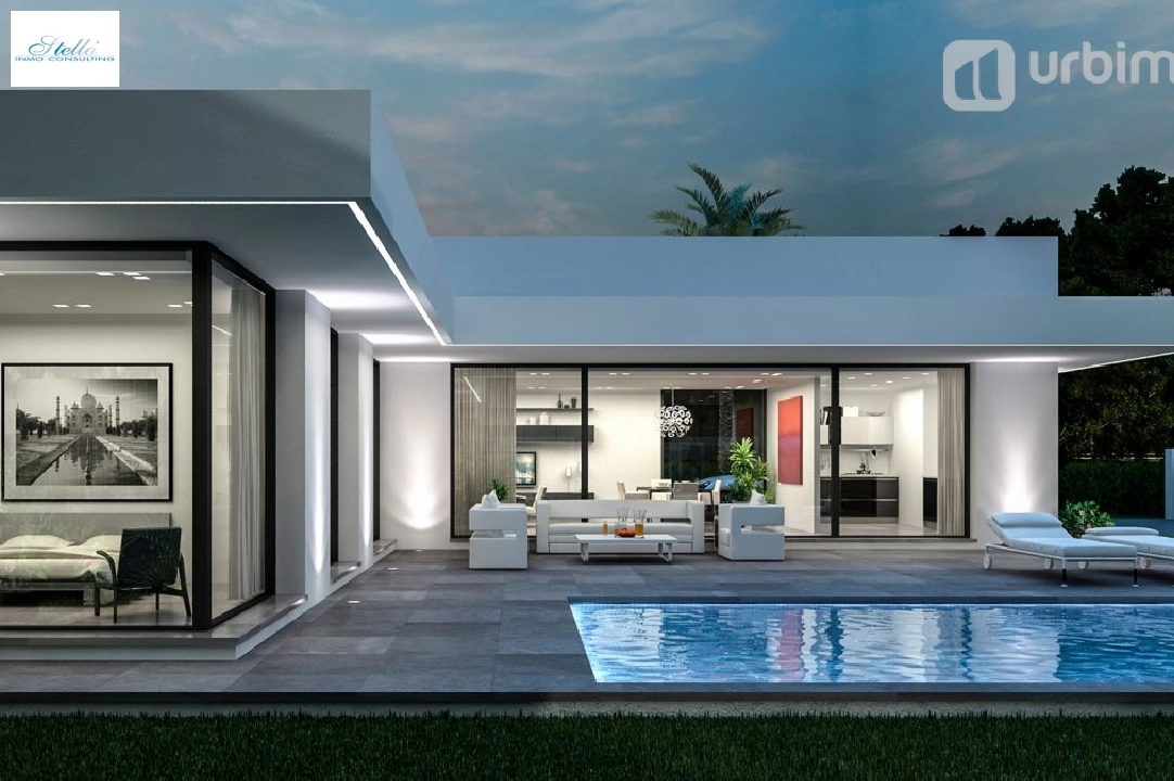 Villa in Denia zu verkaufen, Wohnfläche 213 m², Klimaanlage, Grundstück 804 m², 3 Schlafzimmer, 2 Badezimmer, Pool, ref.: UM-UV-HERMES-3