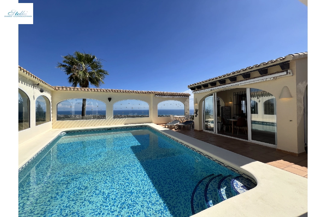 Villa in Denia(Monte Pego) zur Ferienvermietung, Wohnfläche 240 m², Baujahr 1998, Zustand modernisiert, + Fussbodenheizung, Klimaanlage, Grundstück 980 m², 5 Schlafzimmer, 4 Badezimmer, Pool, ref.: T-0121-51