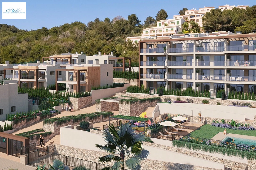 Etagen Apartment in Font de Sa Cala zu verkaufen, Wohnfläche 138 m², Zustand Erstbezug, Klimaanlage, 3 Schlafzimmer, 2 Badezimmer, Pool, ref.: HA-MLN-160-A02-4