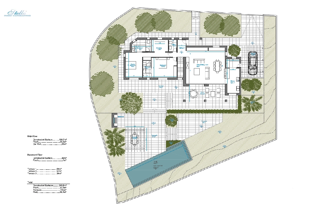 Villa in Benitachell(Cumbre del Sol) zu verkaufen, Wohnfläche 282 m², Baujahr 2022, Klimaanlage, Grundstück 891 m², 4 Schlafzimmer, 3 Badezimmer, Pool, ref.: BI-BX.H-182-7