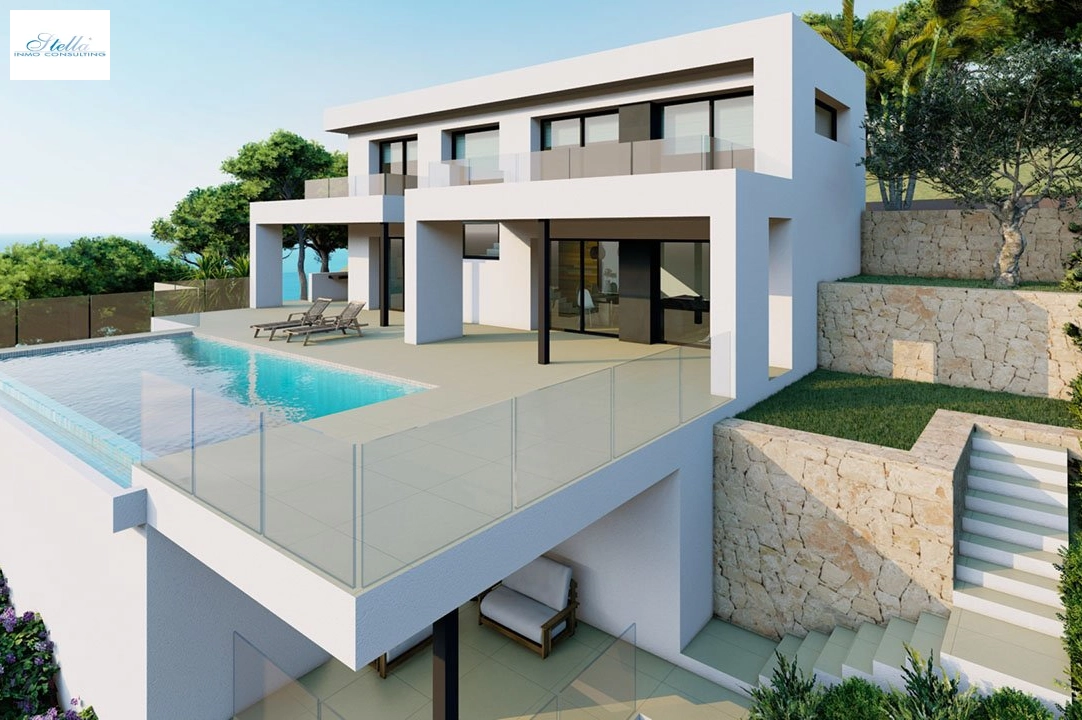 Villa in Cumbre del Sol zu verkaufen, Wohnfläche 497 m², Zustand Erstbezug, Klimaanlage, Grundstück 847 m², 3 Schlafzimmer, 3 Badezimmer, Pool, ref.: HA-CDN-200-E12-3