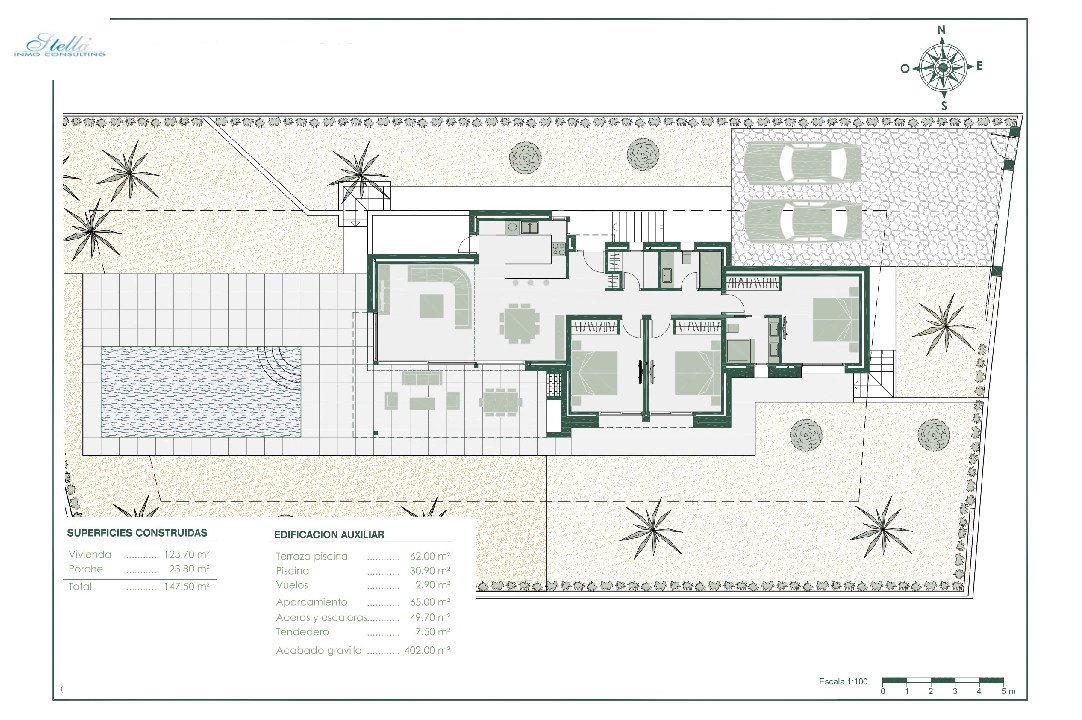 Villa in Benissa zu verkaufen, Wohnfläche 147 m², Baujahr 2022, Klimaanlage, Grundstück 800 m², 3 Schlafzimmer, 2 Badezimmer, Pool, ref.: BI-BE.H-864-3