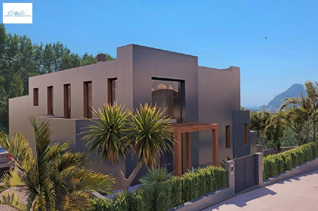 Villa in Calpe zu verkaufen, Wohnfläche 345 m², Baujahr 2022, Klimaanlage, Grundstück 1600 m², 4 Schlafzimmer, 4 Badezimmer, Pool, ref.: BI-CA.H-424-2