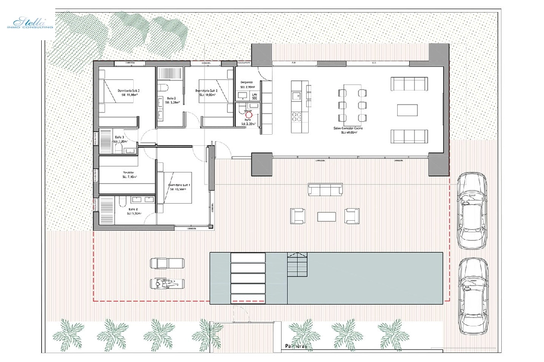 Villa in Ciudad Quesada zu verkaufen, Wohnfläche 150 m², Zustand Erstbezug, Grundstück 530 m², 3 Schlafzimmer, 3 Badezimmer, Pool, ref.: HA-CQN-101-E01-6