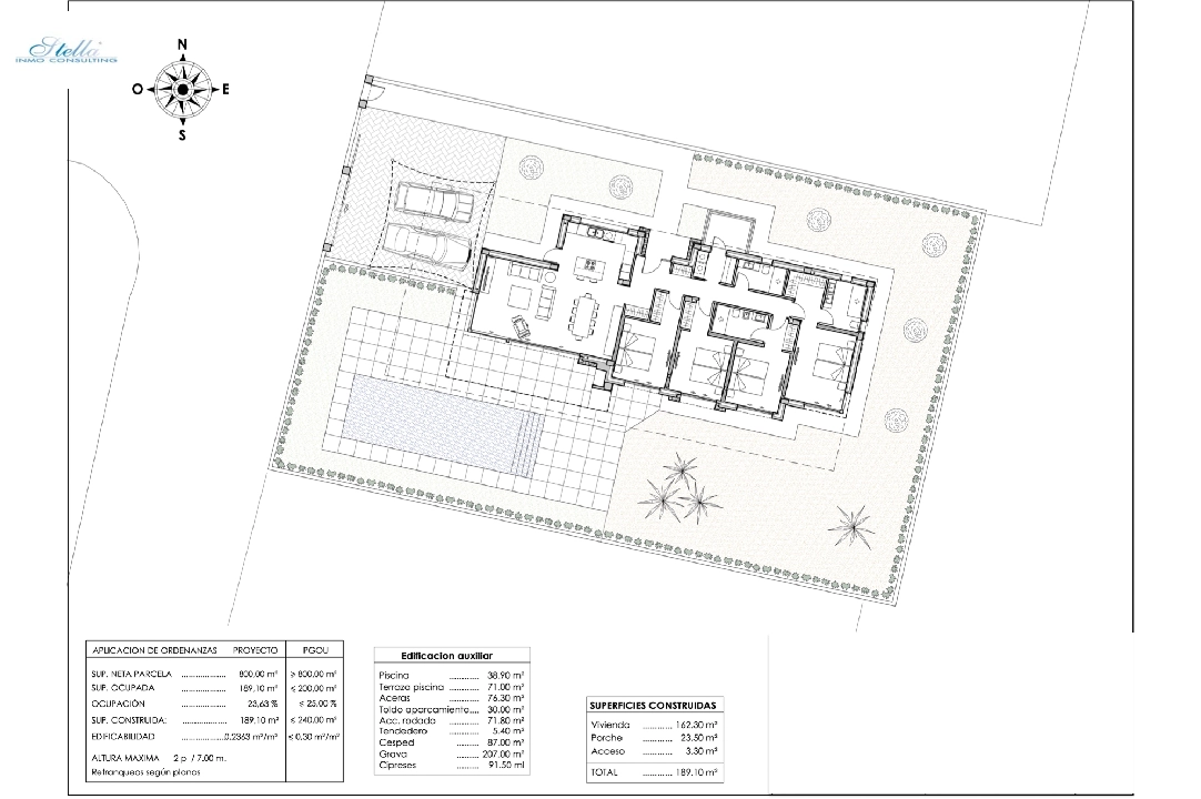 Villa in Calpe zu verkaufen, Wohnfläche 192 m², Klimaanlage, Grundstück 800 m², 4 Schlafzimmer, 3 Badezimmer, Pool, ref.: BI-CA.H-442-3