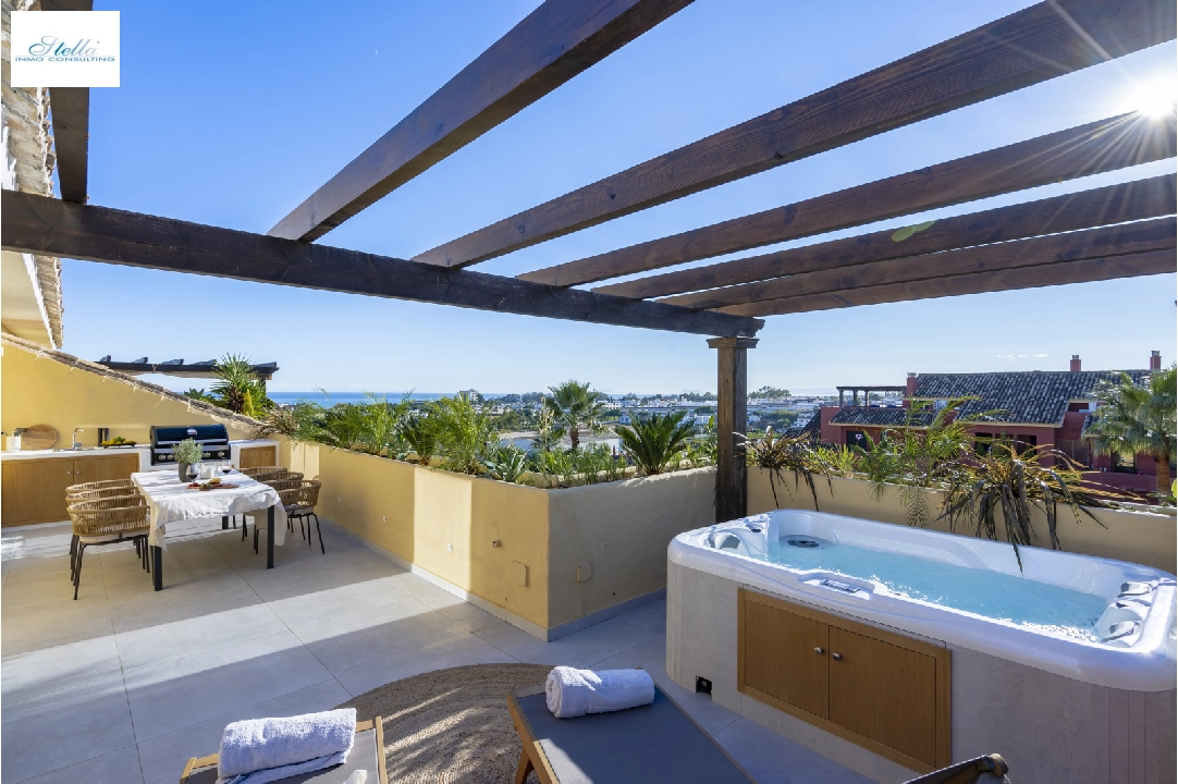 Penthouse Apartment in Estepona zu verkaufen, Wohnfläche 154 m², Klimaanlage, Grundstück 90 m², 3 Schlafzimmer, 3 Badezimmer, ref.: NX-401750-1