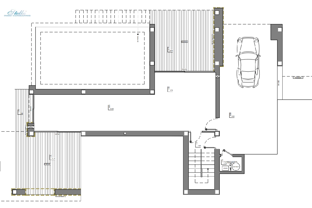 Villa in Benitachell(Cumbre del Sol) zu verkaufen, Wohnfläche 615 m², Klimaanlage, Grundstück 951 m², 3 Schlafzimmer, 4 Badezimmer, Pool, ref.: BP-4178BELL-9