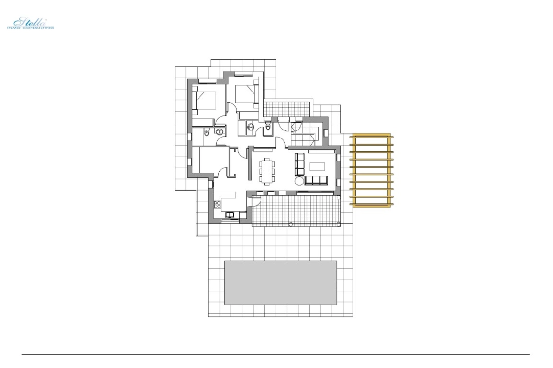 Villa in Calpe(Buenavista) zu verkaufen, Wohnfläche 154 m², Klimaanlage, Grundstück 822 m², 3 Schlafzimmer, 2 Badezimmer, ref.: BP-6399CAL-7