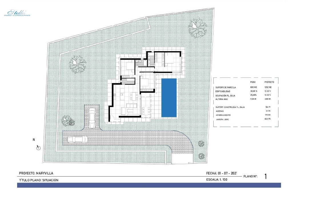 Villa in Calpe(Puerto Blanco) zu verkaufen, Wohnfläche 167 m², Klimaanlage, Grundstück 1252 m², 3 Schlafzimmer, 2 Badezimmer, Pool, ref.: BP-6414CAL-10