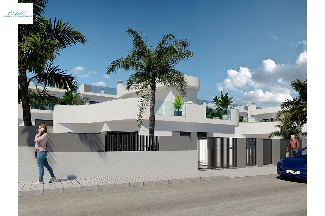 Doppelhaushälfte in Torrevieja zu verkaufen, Wohnfläche 142 m², Zustand Erstbezug, Grundstück 224 m², 3 Schlafzimmer, 2 Badezimmer, Pool, ref.: HA-TON-250-D01-2