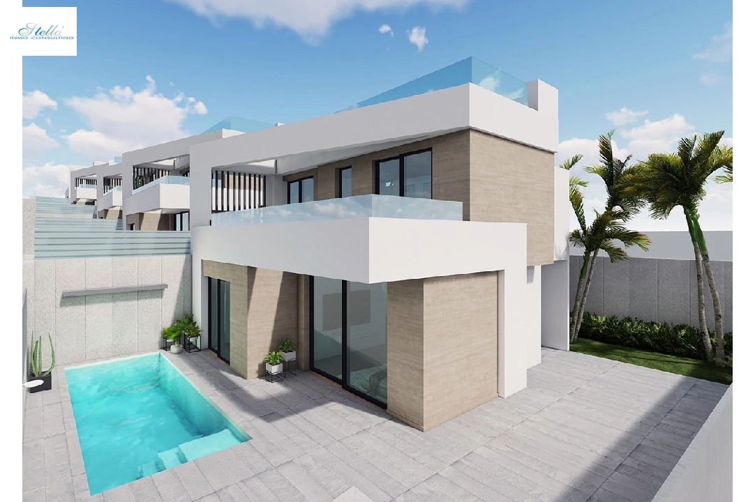 Villa in San Miguel de Salinas zu verkaufen, Wohnfläche 155 m², Zustand Erstbezug, Klimaanlage, Grundstück 200 m², 3 Schlafzimmer, 3 Badezimmer, Pool, ref.: HA-SMN-240-E01-3