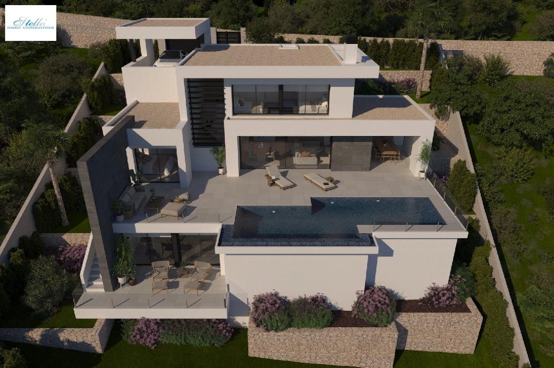 Villa in Cumbre del Sol(Lirios Sunrise) zu verkaufen, Wohnfläche 181 m², Grundstück 824 m², 3 Schlafzimmer, 4 Badezimmer, Pool, ref.: VA-AL030-1