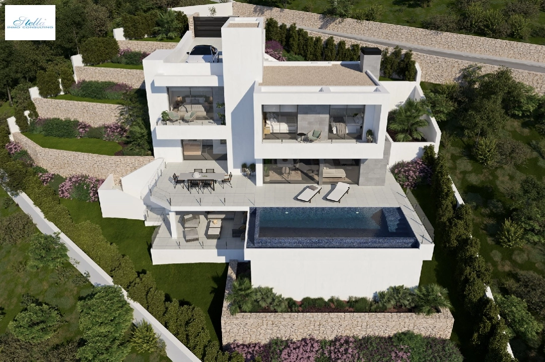 Villa in Cumbre del Sol(Lirios Sunrise) zu verkaufen, Wohnfläche 169 m², Grundstück 805 m², 3 Schlafzimmer, 3 Badezimmer, Pool, ref.: VA-AL031-1