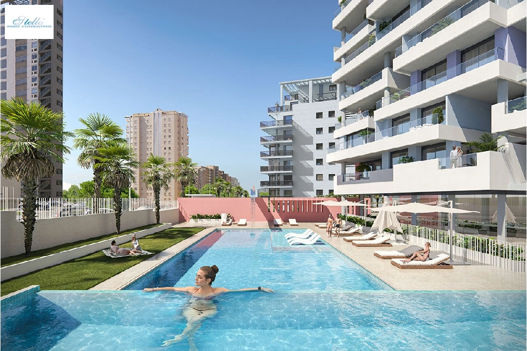 Etagen Apartment in Calpe zu verkaufen, Wohnfläche 65 m², Zustand Erstbezug, Klimaanlage, 1 Schlafzimmer, 1 Badezimmer, Pool, ref.: HA-CAN-130-A01-2