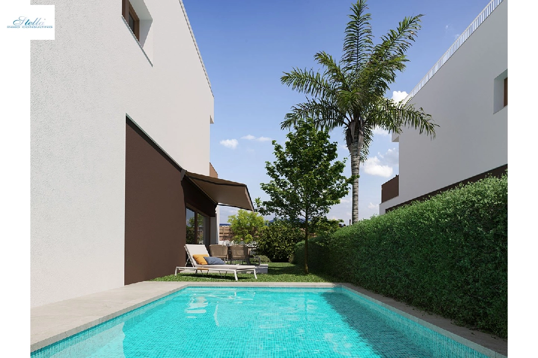 Villa in La Marina zu verkaufen, Wohnfläche 168 m², Zustand Erstbezug, Klimaanlage, Grundstück 216 m², 3 Schlafzimmer, 3 Badezimmer, Pool, ref.: HA-MAN-253-E02-3