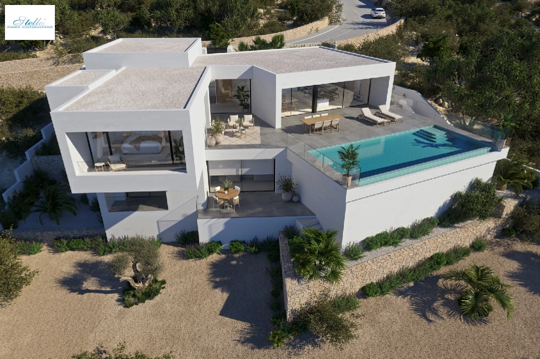 Villa in Cumbre del Sol(Lirios Design) zu verkaufen, Wohnfläche 266 m², Grundstück 1000 m², 3 Schlafzimmer, 4 Badezimmer, Pool, ref.: VA-AL024-3