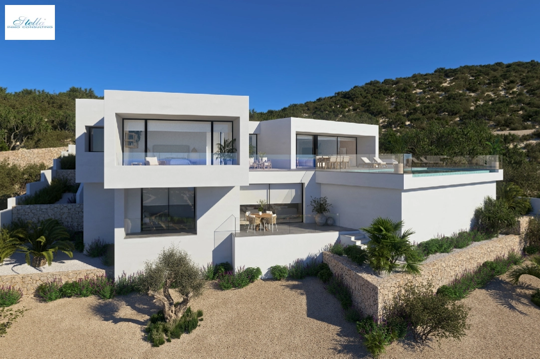 Villa in Cumbre del Sol(Lirios Design) zu verkaufen, Wohnfläche 266 m², Grundstück 1000 m², 3 Schlafzimmer, 4 Badezimmer, Pool, ref.: VA-AL024-4