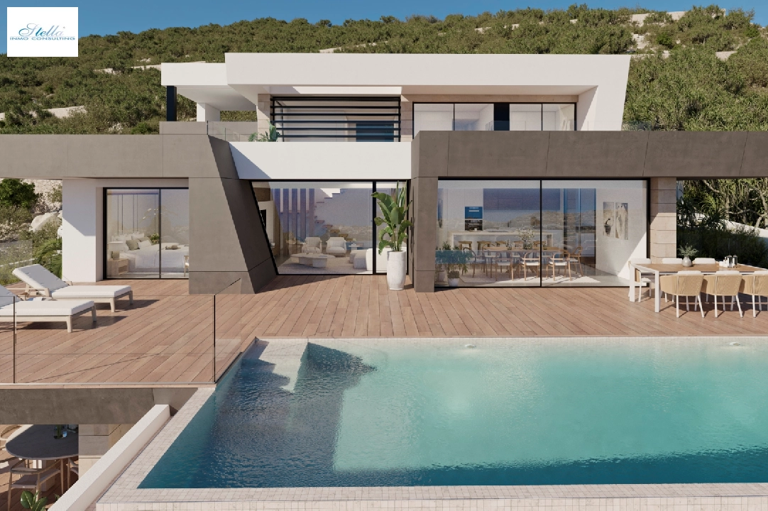 Villa in Cumbre del Sol(Lirios Design) zu verkaufen, Wohnfläche 212 m², Grundstück 861 m², 3 Schlafzimmer, 4 Badezimmer, Pool, ref.: VA-AL097-7