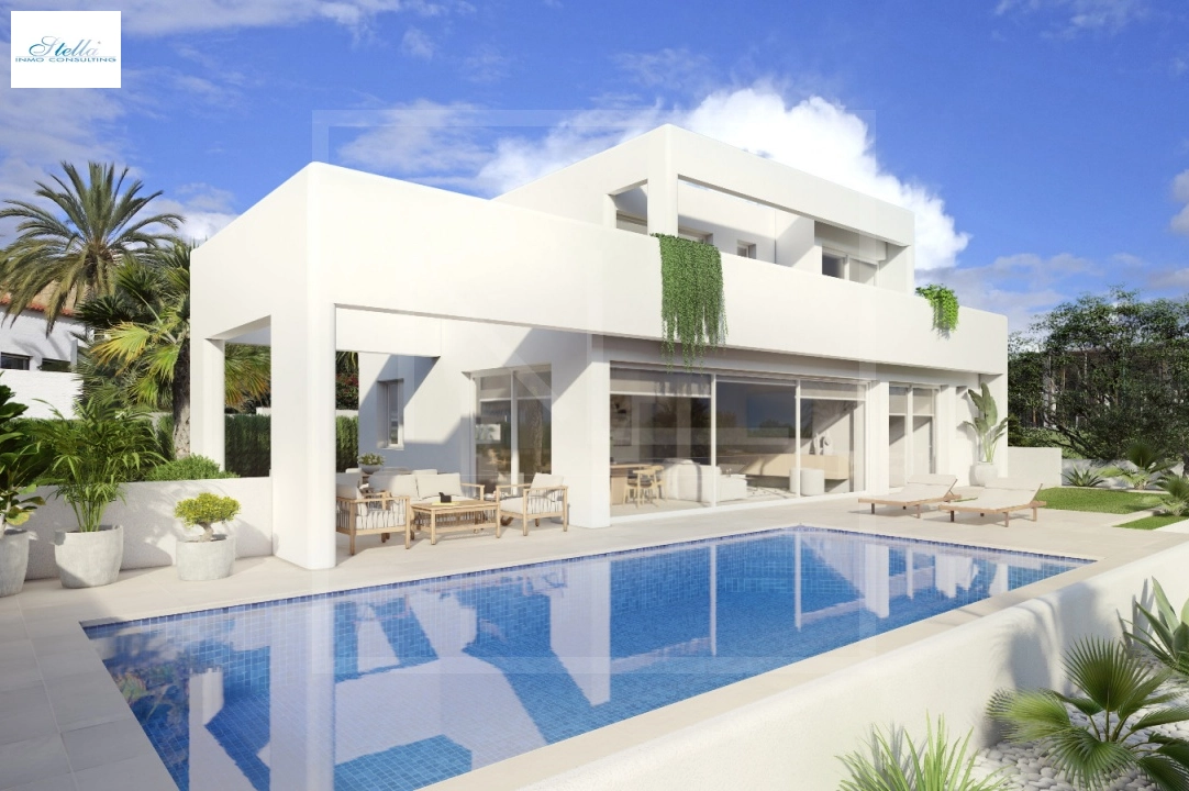 Villa in Benissa costa(Baladrar) zu verkaufen, Wohnfläche 138 m², Baujahr 2023, + Fussbodenheizung, Klimaanlage, Grundstück 625 m², 3 Schlafzimmer, 3 Badezimmer, Pool, ref.: NL-NLD1444-1