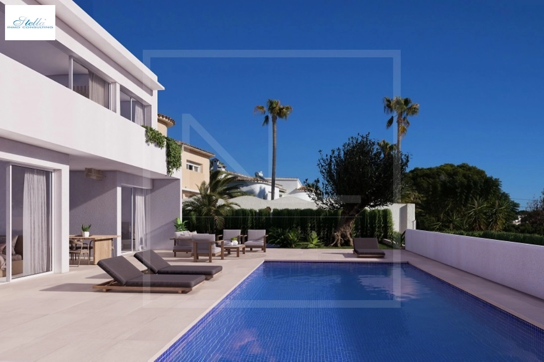 Villa in Benissa costa(Baladrar) zu verkaufen, Wohnfläche 142 m², Baujahr 2023, + Fussbodenheizung, Klimaanlage, Grundstück 729 m², 4 Schlafzimmer, 3 Badezimmer, Pool, ref.: NL-NLD1445-2