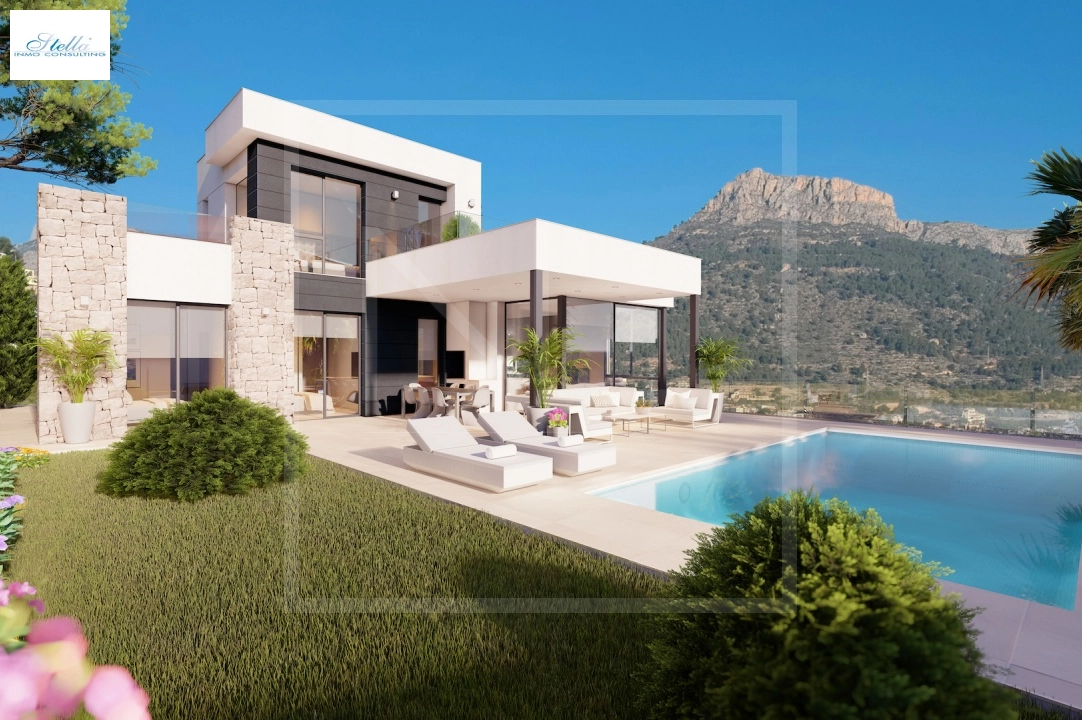 Villa in Calpe zu verkaufen, Wohnfläche 321 m², + Fussbodenheizung, Klimaanlage, Grundstück 885 m², 4 Schlafzimmer, 4 Badezimmer, Pool, ref.: NL-NLD1451-1