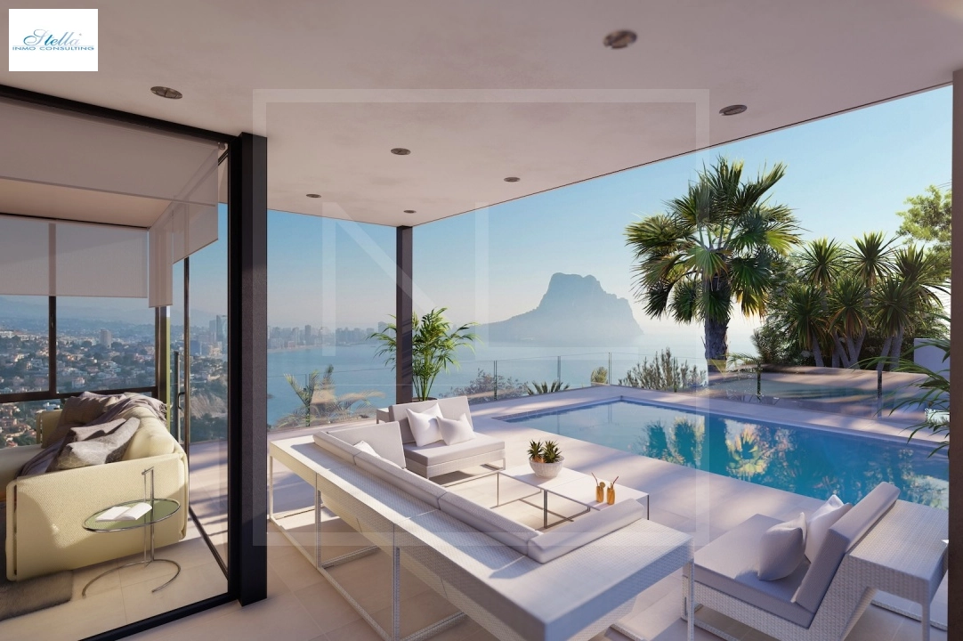 Villa in Calpe zu verkaufen, Wohnfläche 321 m², + Fussbodenheizung, Klimaanlage, Grundstück 885 m², 4 Schlafzimmer, 4 Badezimmer, Pool, ref.: NL-NLD1451-4