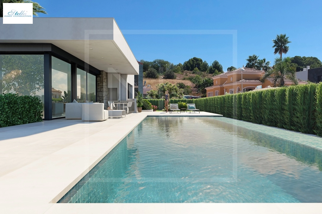 Villa in Calpe zu verkaufen, Wohnfläche 282 m², + Fussbodenheizung, Klimaanlage, Grundstück 800 m², 3 Schlafzimmer, 2 Badezimmer, Pool, ref.: NL-NLD1452-1