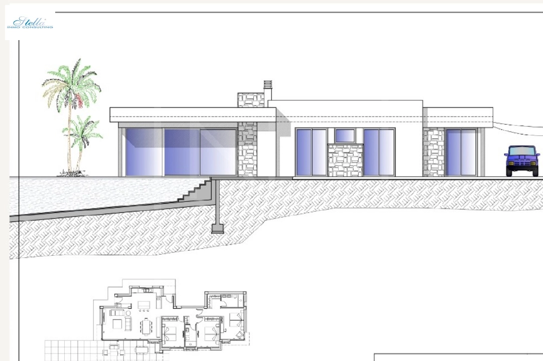 Villa in Calpe zu verkaufen, Wohnfläche 282 m², + Fussbodenheizung, Klimaanlage, Grundstück 800 m², 3 Schlafzimmer, 2 Badezimmer, Pool, ref.: NL-NLD1452-6