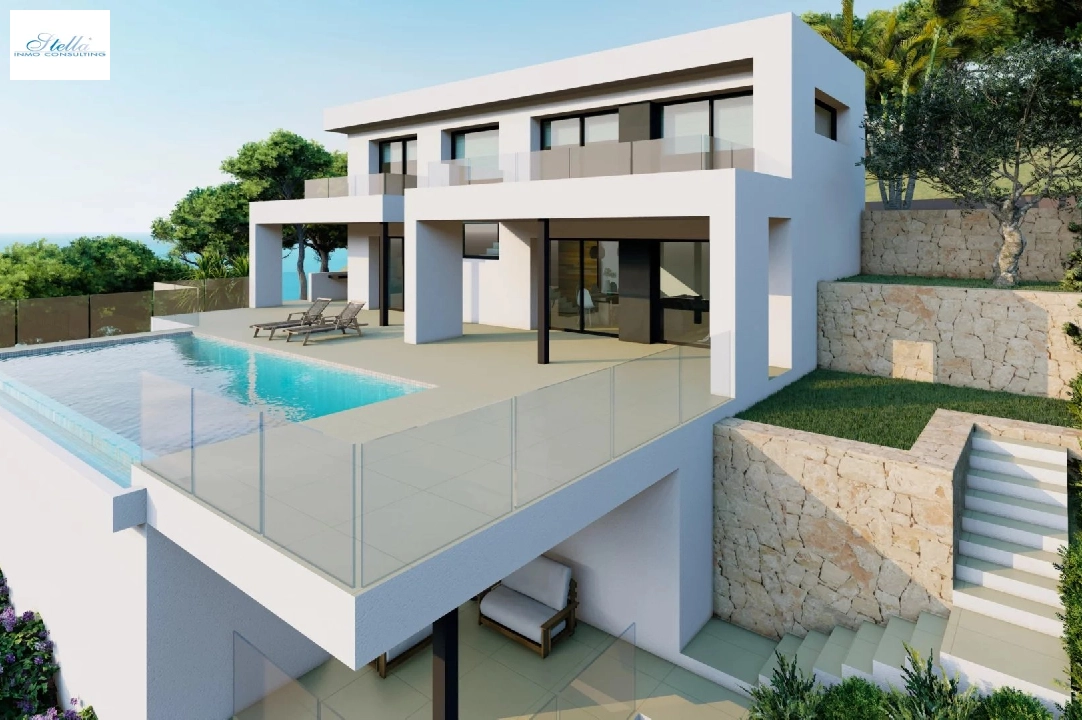 Villa in Cumbre del Sol zu verkaufen, Wohnfläche 454 m², Grundstück 847 m², 3 Schlafzimmer, 5 Badezimmer, Pool, ref.: BS-82447866-1