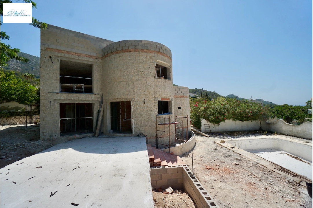 Villa in Benitachell(Moraira Alcasar) zu verkaufen, Wohnfläche 260 m², Klimaanlage, Grundstück 1280 m², 4 Schlafzimmer, 3 Badezimmer, Pool, ref.: CA-H-1675-AMB-28