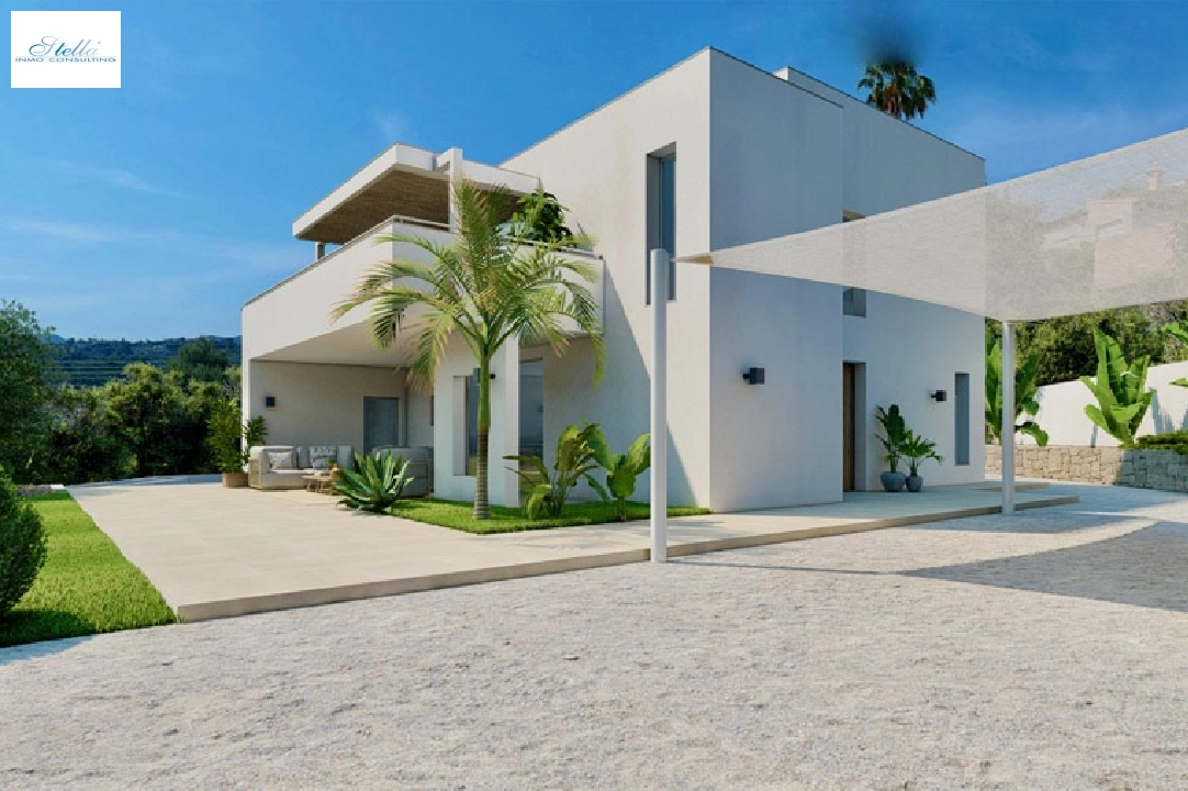 Villa in Benitachell(Moraira Alcasar) zu verkaufen, Wohnfläche 260 m², Klimaanlage, Grundstück 1280 m², 4 Schlafzimmer, 3 Badezimmer, Pool, ref.: CA-H-1675-AMB-4