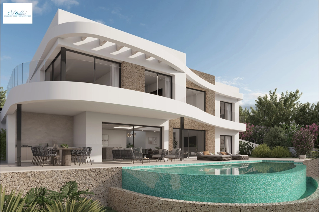 Villa in Moraira(El Tesoro) zu verkaufen, Wohnfläche 252 m², Klimaanlage, Grundstück 801 m², 4 Schlafzimmer, 5 Badezimmer, Pool, ref.: BP-8114MOR-1