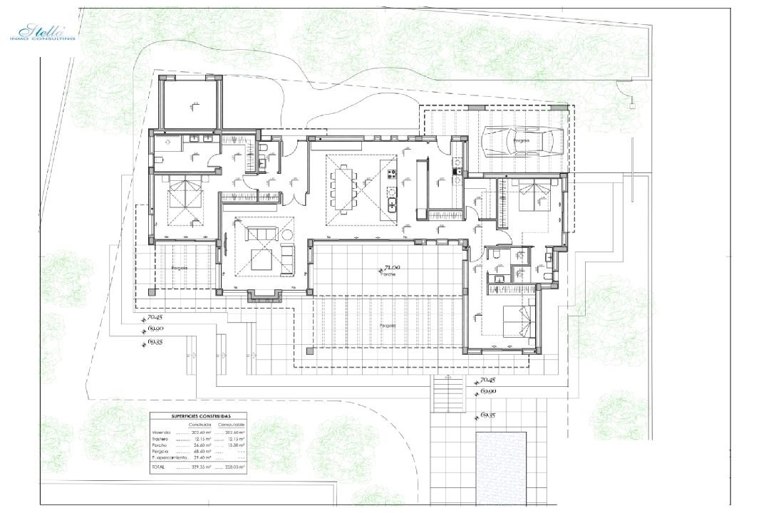 Villa in Javea zu verkaufen, Wohnfläche 420 m², Baujahr 2023, Klimaanlage, Grundstück 1741 m², 4 Schlafzimmer, 4 Badezimmer, Pool, ref.: BI-JA.H-122-6