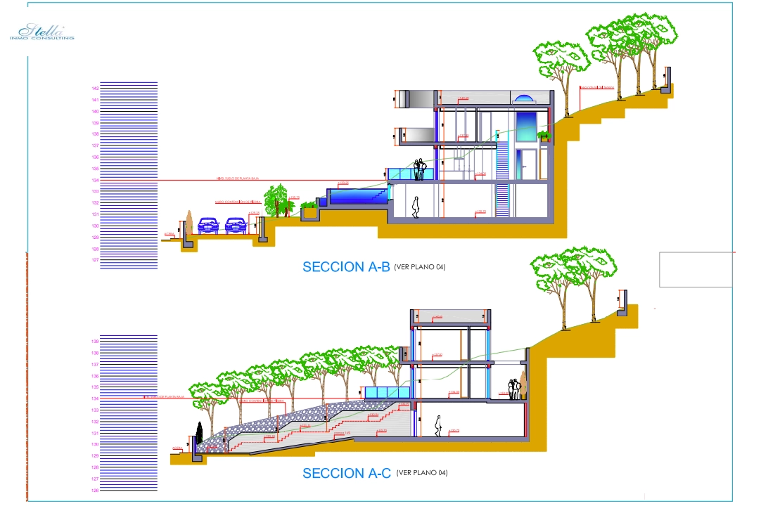 Villa in Altea(Altea La Vella) zu verkaufen, Wohnfläche 540 m², Klimaanlage, Grundstück 1308 m², 4 Schlafzimmer, 4 Badezimmer, Pool, ref.: BP-7014ALT-23