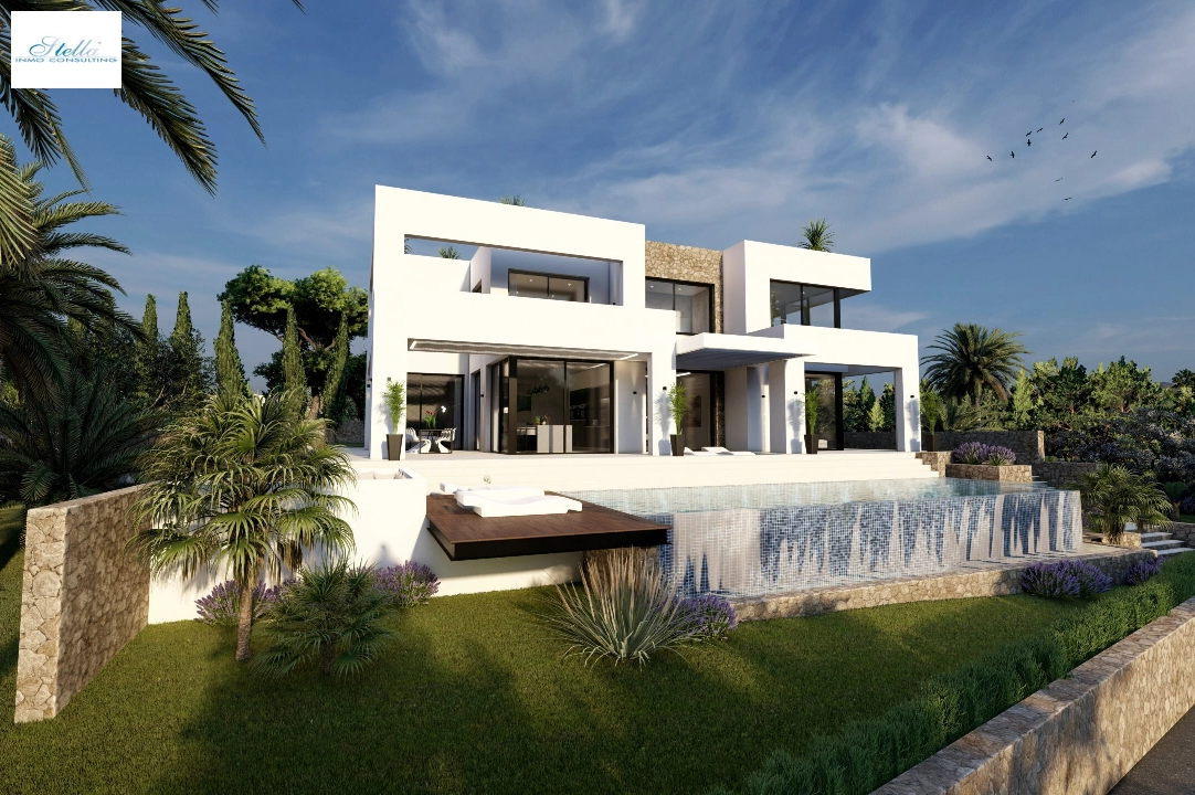 Villa in Benissa(Benissa Costa) zu verkaufen, Wohnfläche 574 m², Klimaanlage, Grundstück 1372 m², 4 Schlafzimmer, 4 Badezimmer, Pool, ref.: BP-7015BEN-45