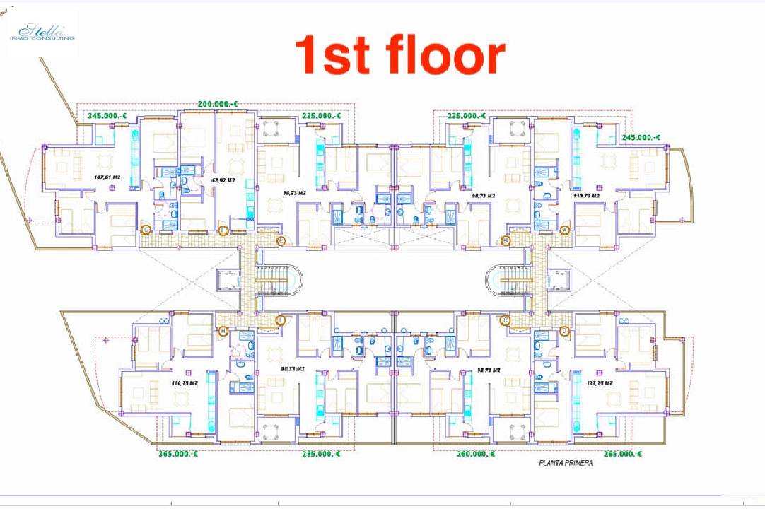 Apartment in Vilajoyosa(Urb. Paraiso) zu verkaufen, Wohnfläche 63 m², Klimaanlage, Grundstück 63 m², 2 Schlafzimmer, 1 Badezimmer, ref.: BP-7019VIL-17