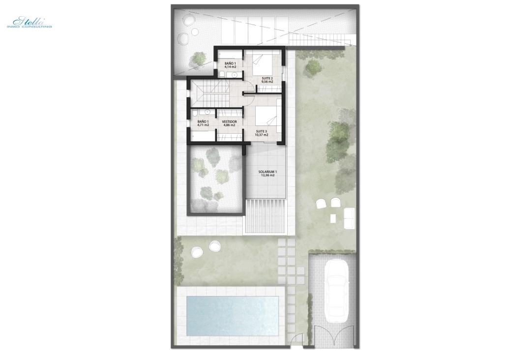 Villa in Finestrat zu verkaufen, Wohnfläche 163 m², Baujahr 2023, Klimaanlage, Grundstück 346 m², 3 Schlafzimmer, 3 Badezimmer, Pool, ref.: BI-AL.H-030-21