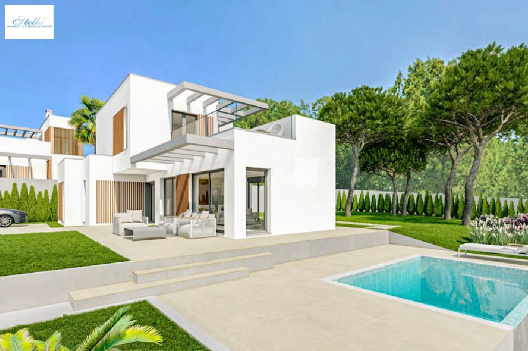 Villa in Finestrat(Sierra Cortina) zu verkaufen, Wohnfläche 150 m², Klimaanlage, Grundstück 410 m², 3 Schlafzimmer, 2 Badezimmer, Pool, ref.: BP-7024FIN-1