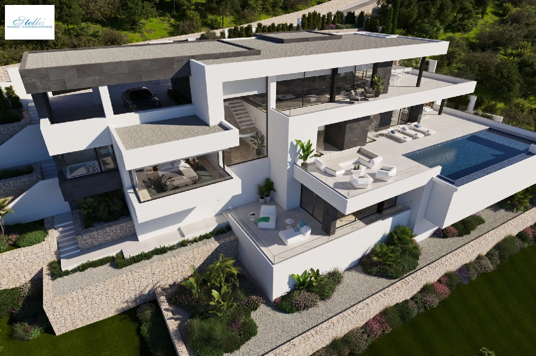 Villa in Cumbre del Sol(Residencial Plus Jazmines) zu verkaufen, Wohnfläche 440 m², Grundstück 1877 m², 3 Schlafzimmer, 5 Badezimmer, Pool, ref.: VA-AJ044-4