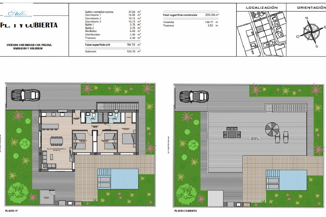 Villa in Polop(Las Lomas) zu verkaufen, Wohnfläche 203 m², Klimaanlage, Grundstück 400 m², 3 Schlafzimmer, 2 Badezimmer, Pool, ref.: BP-7033POL-20