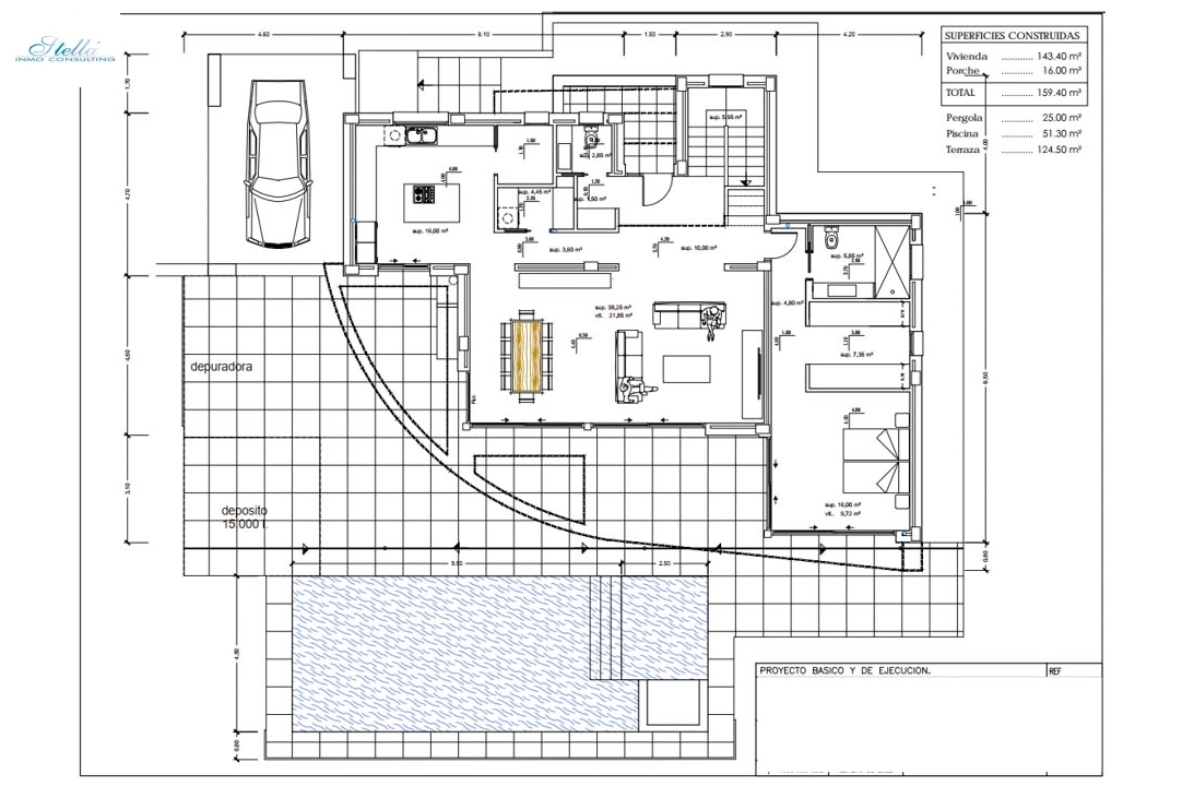 Villa in Calpe(Ortenbach) zu verkaufen, Wohnfläche 604 m², Klimaanlage, Grundstück 880 m², 4 Schlafzimmer, 4 Badezimmer, Pool, ref.: BP-7027CAL-5