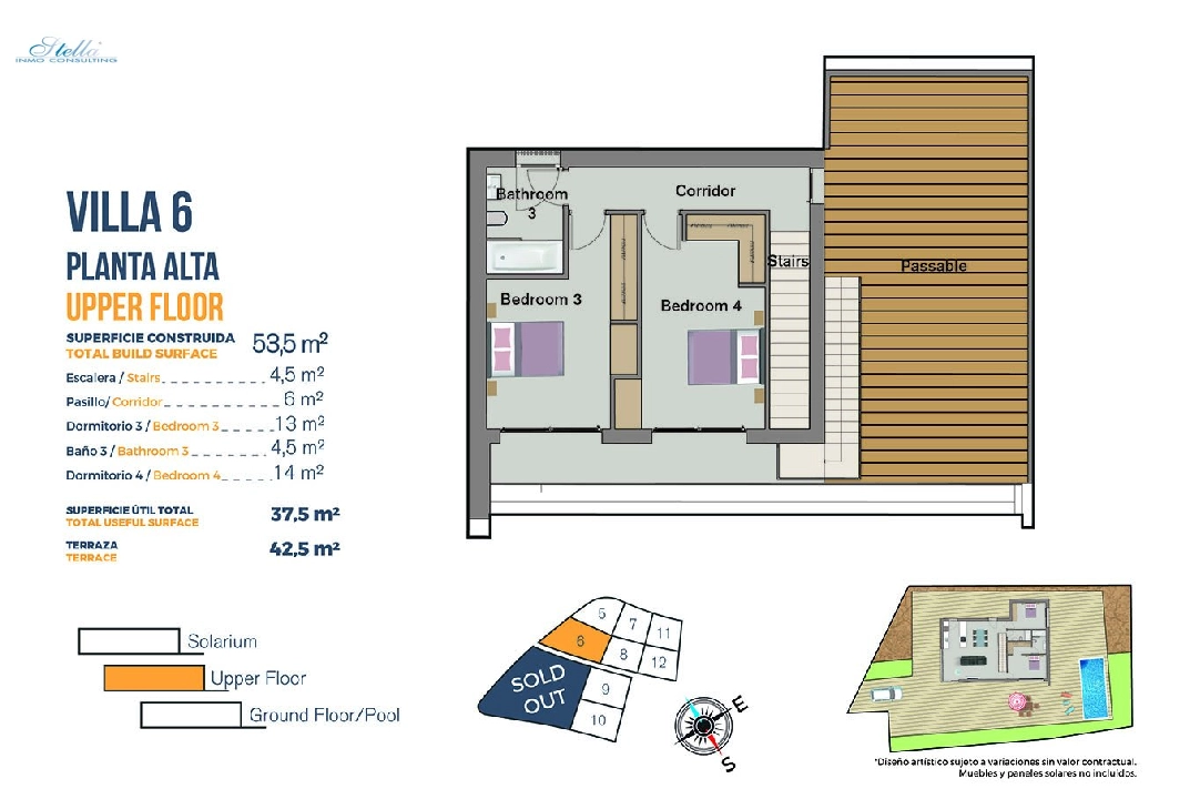 Villa in Finestrat zu verkaufen, Wohnfläche 149 m², Zustand Erstbezug, Grundstück 346 m², 3 Schlafzimmer, 2 Badezimmer, Pool, ref.: HA-FIN-120-E03-31