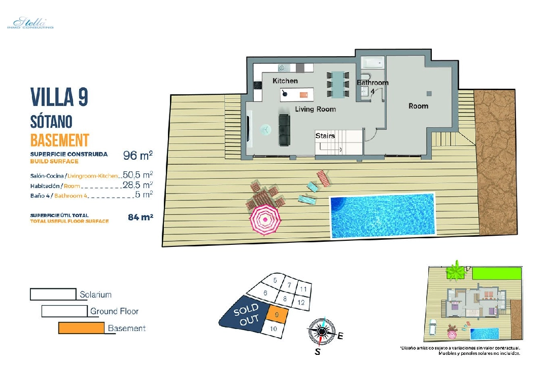 Villa in Finestrat zu verkaufen, Wohnfläche 149 m², Zustand Erstbezug, Grundstück 346 m², 3 Schlafzimmer, 2 Badezimmer, Pool, ref.: HA-FIN-120-E03-37